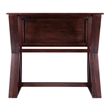 Winsome Harrington Drop Leaf Solid Wood Dining Table in Walnut