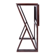 Winsome Harrington Drop Leaf Solid Wood Dining Table in Walnut