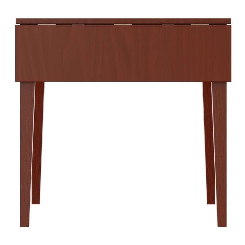 Winsome Hamilton Double Drop Leaf Solid Wood Dining Table in Antique Walnut
