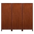 Winsome Brooke 3-Piece Transitional Solid Wood Cupboard Set in Walnut