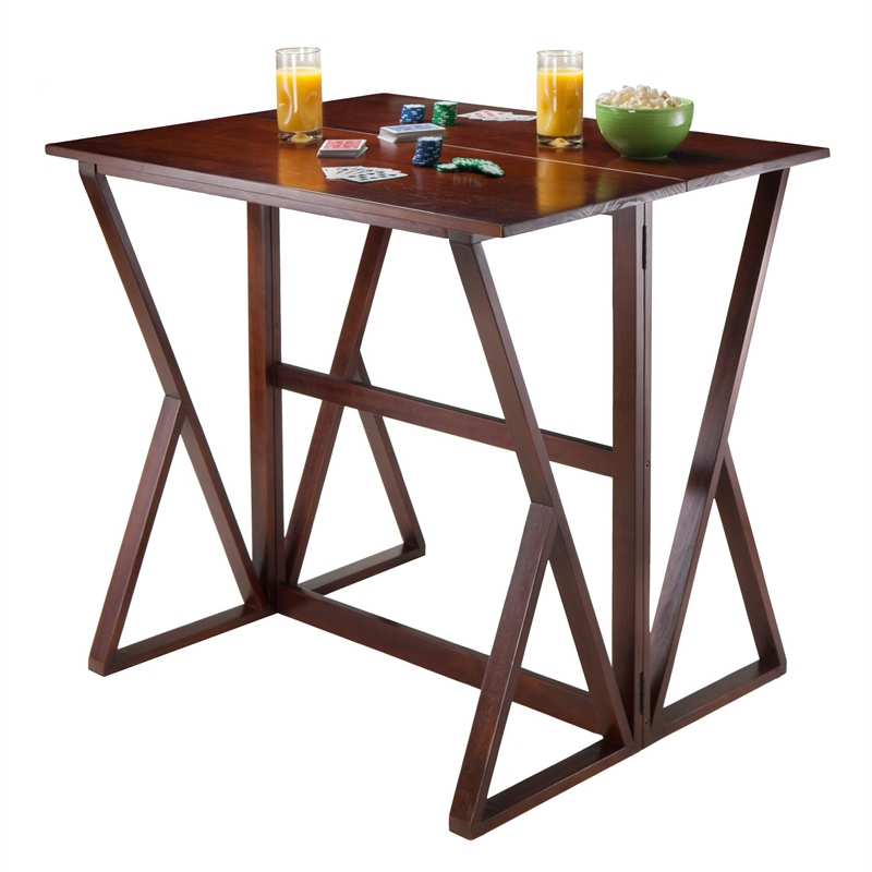 Winsome Harrington 3 Piece Counter Height Drop Leaf Dining Set