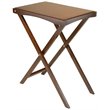Winsome Devon Folding Butler Solid Wood Table with Serving Tray - Antique Walnut