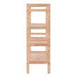 Winsome Mercury 2-Piece Stackable Solid Wood Shoe Rack Set in Natural