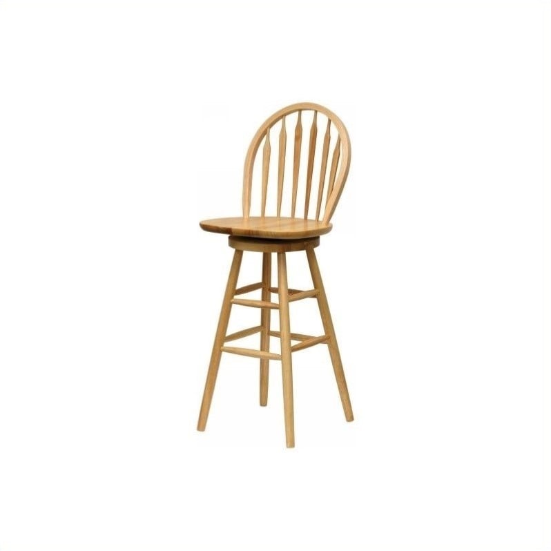 Winsome Windsor 30 Swivel Natural Bar stool 021713896308  