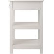 Winsome Delta 2 Shelf Transitional Wooden Printer Stand in White