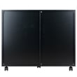Winsome Halifax 5-Drawer Wide Door Transitional Wood Storage Cabinet in Black