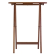 Winsome Alex 5-Piece Transitional Solid Wood Snack Table Set in Walnut
