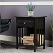 Winsome Marcel 1-Drawer Transitional Solid Wood Storage End Table in Coffee