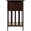 Winsome Marcel 1-Drawer Transitional Solid Wood Storage End Table in Coffee