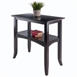 Winsome Camden Transitional Solid Wood Flared Leg Console Table in Coffee