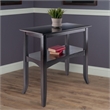 Winsome Camden Transitional Solid Wood Flared Leg Console Table in Coffee