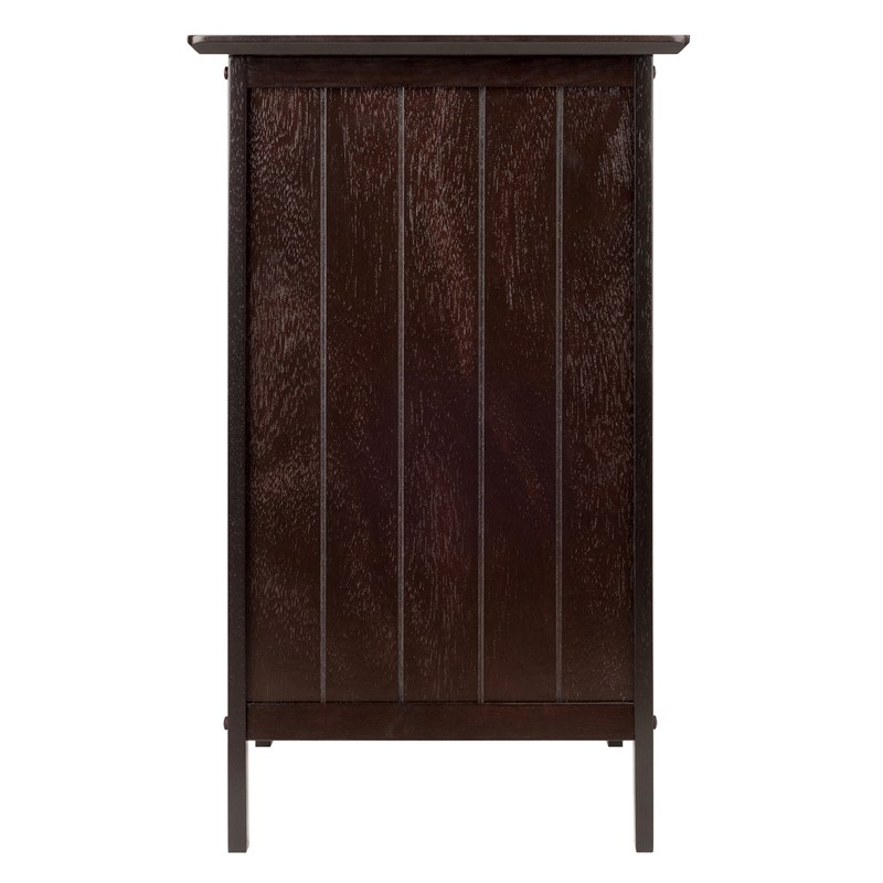 Winsome Blair 1-Drawer Transitional Solid Wood Storage End Table in Coffee