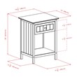 Winsome Blair 1-Drawer Transitional Solid Wood Storage End Table in Coffee