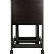 Winsome Brienda 5-Piece Solid Wood Flip Top Snack Table Set in Coffee