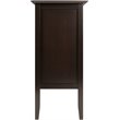 Winsome Melba 4 Door Transitional Wood/Metal Buffet Table in Coffee