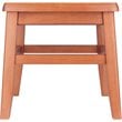 Winsome Kaya Transitional Solid Wood Conductor Stool in Teak (Set of 2)