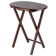 Winsome Nathan 5-Piece Transitional Solid Wood Snack Table Set in Cappuccino