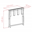 Winsome Scarlett Transitional Solid Wood Luggage Rack in Cappuccino