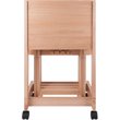 Winsome Brienda 5-Piece Flip Top Solid Wood Snack Table Set in Natural