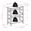 Winsome Torino 2 Shelf Solid Wood Basket Bookcase in Espresso and Black