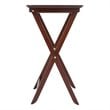 Winsome Darlene Transitional Solid Wood Snack Table Set in Walnut (Set of 2)