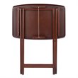 Winsome Darlene Transitional Solid Wood Snack Table Set in Walnut (Set of 2)