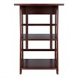 Winsome Aldric Transitional Solid Wood Writing Desk in Walnut