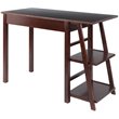 Winsome Aldric Transitional Solid Wood Writing Desk in Walnut