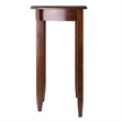 Winsome Concord Half Moon Transitional Solid Wood Console Table - Antique Walnut
