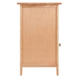 Winsome Eugene Transitional Solid Wood Night Stand with Cabinet in Natural