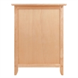 Winsome Eugene Transitional Solid Wood Night Stand with Cabinet in Natural