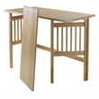 Winsome Mission Transitional Solid Wood Folding Computer Desk in Natural