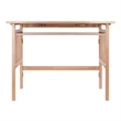 Winsome Mission Transitional Solid Wood Folding Computer Desk in Natural