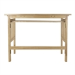 Winsome Mission Transitional Solid Wood Folding Computer Desk in Natural
