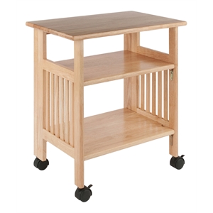 Winsome Mission Portable Foldable Solid Wood Printer Stand in Natural