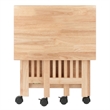 Winsome Mission Portable Foldable Solid Wood Printer Stand in Natural