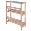 Winsome Juliet 2-Tier Transitional Solid Wood Bookshelf in Natural