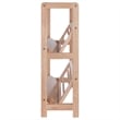 Winsome Juliet 2-Tier Transitional Solid Wood Bookshelf in Natural