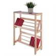 Winsome Juliet 2-Tier Transitional Solid Wood Bookshelf in Natural