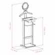Winsome Alfred Transitional Solid Wood Valet Stand with Mirror in Espresso