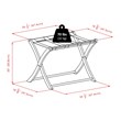 Winsome Scarlett Transitional Solid Wood Luggage Rack in Espresso