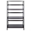 Winsome Leo 3-Section Wide Transitional Solid Wood Storage Book Shelf - Espresso