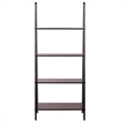 Winsome Avalon 4 Tier A Frame Solid Wood Book Shelving Unit in Espresso