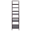Winsome Leo 4-Section Tall Transitional Solid Wood Storage Book Shelf - Espresso