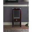 Winsome Linea Transitional Solid Wood End Table with Chrome Accents in Espresso