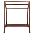 Winsome Betsy Quilt Solid Wood Blanket Rack Closet Organizer in Antique Walnut