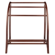 Winsome Betsy Quilt Solid Wood Blanket Rack Closet Organizer in Antique Walnut