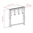 Winsome Scarlett Transitional Solid Wood Luggage Rack in Antique Walnut