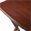 Winsome Darryl 5-Piece Curved Rectangular Solid Wood TV Tray Set in Walnut