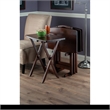 Winsome Darryl 5-Piece Curved Rectangular Solid Wood TV Tray Set in Walnut